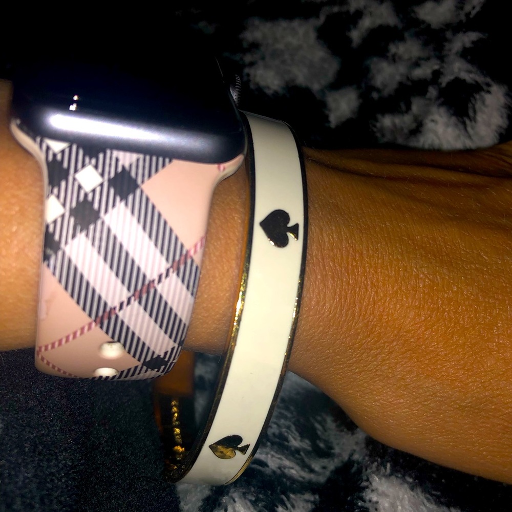 Kate Spade Bangle bracelet • white/gold •